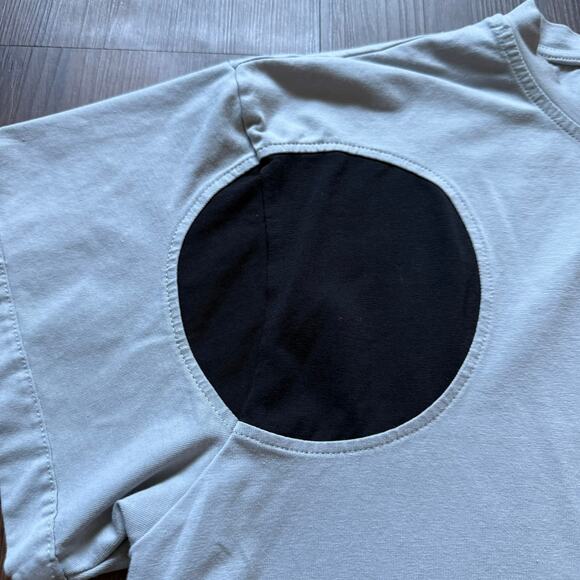 Urban by Alembika Oversized A-Line T-shirt Top Gray Black Circles Women’s Small - Picture 9 of 10